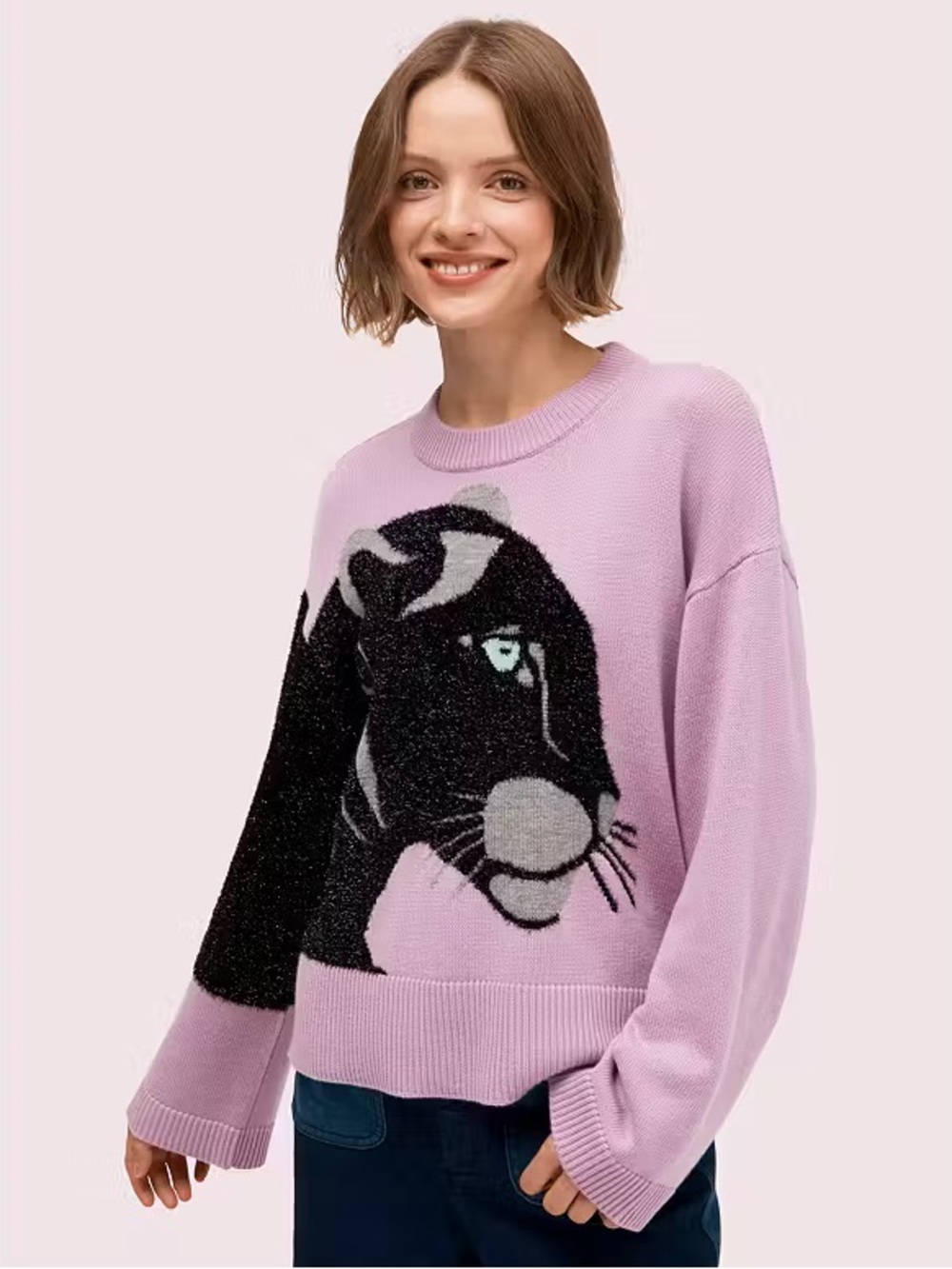 NWOT Kate Spade Wool Panther Sweater